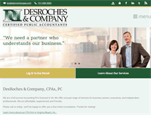 Tablet Screenshot of desrochescpas.com